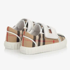 Burberry Baby Beige Check Trainers Discount