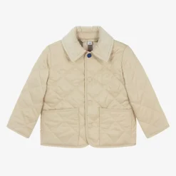 Burberry Baby Beige Quilted Jacket PaleStone Sale