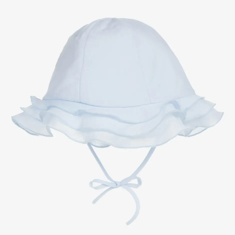Sarah Louise Baby Blue Polycotton Sun Hat Clearance