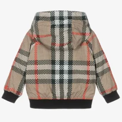 Burberry Baby Boys Beige Check Jacket Hot