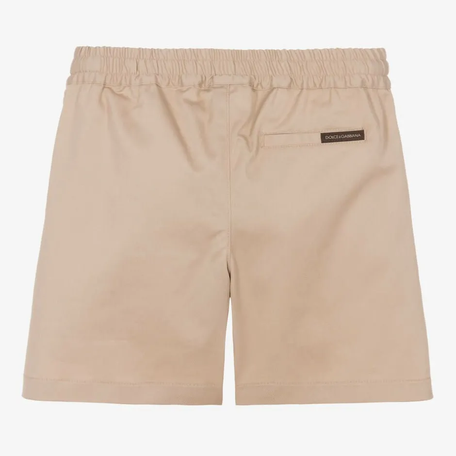 Dolce amp; Gabbana Baby Boys Beige Cotton Shorts