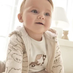 Mayoral Newborn Baby Boys Beige Cotton Tracksuit Set Clearance