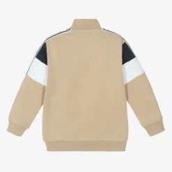AIGNER Baby Boys Beige Cotton Zip-Up Top Best