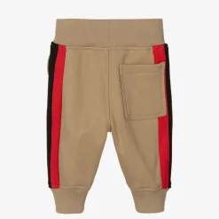 Burberry Baby Boys Beige Logo Joggers New