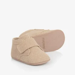 Mayoral Newborn Baby Boys Beige Pre-Walker Shoes New