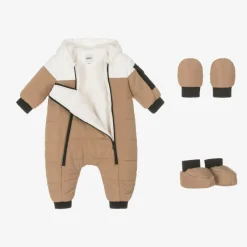 BOSS Baby Boys Beige Snowsuit Hot