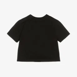 Burberry Baby Boys Black Cotton T-Shirt Clearance