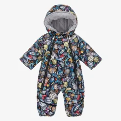 Pilguni Baby Boys Black Space Print 2-in-1 Snowsuit Sale