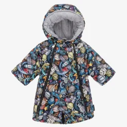 Pilguni Baby Boys Black Space Print 2-in-1 Snowsuit Sale