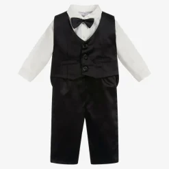 Beau KiD Baby Boys Black Waistcoat Suit Hot