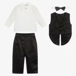 Beau KiD Baby Boys Black Waistcoat Suit Hot
