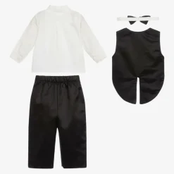 Beau KiD Baby Boys Black Waistcoat Suit Hot