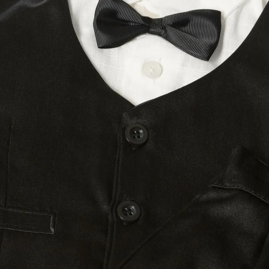 Beau KiD Baby Boys Black Waistcoat Suit Hot