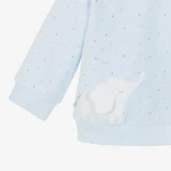 Tutto Piccolo Baby Boys Blue & Grey Elephant Tracksuit Discount