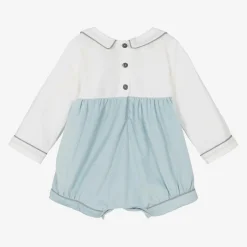 Beau KiD Baby Boys Blue & Ivory Shortie Discount