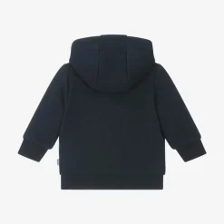 BOSS Baby Boys Blue Colourblock Cotton Zip-Up Top Sale