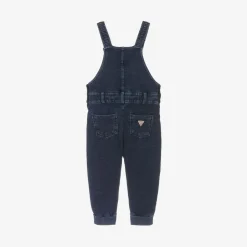 Guess Baby Boys Blue Cotton Dungarees Clearance