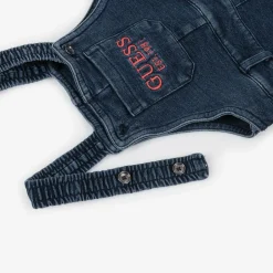 Guess Baby Boys Blue Cotton Dungarees Clearance