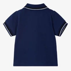 Emporio Armani Baby Boys Blue Cotton Polo Shirt