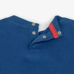 Guess Baby Boys Blue Cotton T-Shirt Outlet