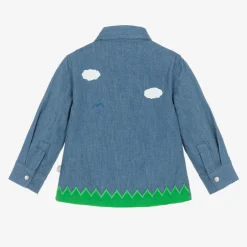 Stella McCartney Kids Baby Boys Blue Denim Farmyard Shirt Online