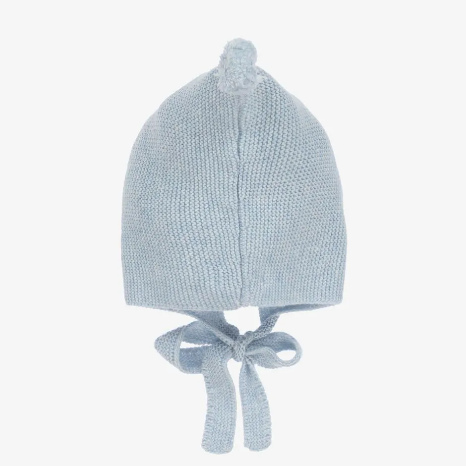 Foque Baby Boys Blue Knitted Bonnet Online
