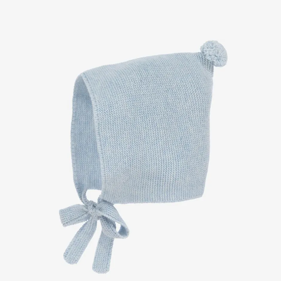 Foque Baby Boys Blue Knitted Bonnet Online