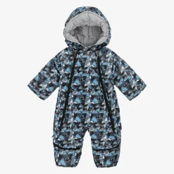Pilguni Baby Boys Blue Mountain Print 2-in-1 Snowsuit Clearance
