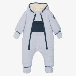 Timberland Baby Boys Blue Padded Snowsuit New
