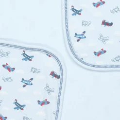 Kissy Kissy Baby Boys Blue Sky-High Planes Blanket (73cm)