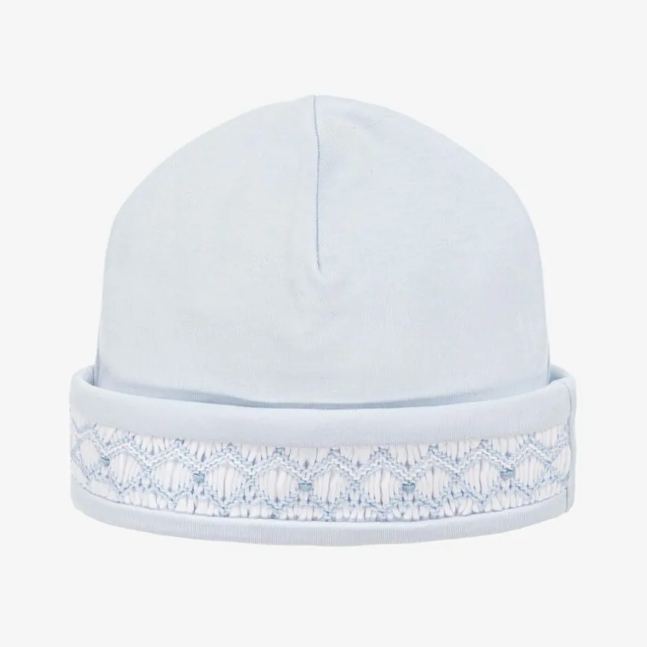 Kissy Kissy Baby Boys Blue Smocked Pima Cotton Hat Online