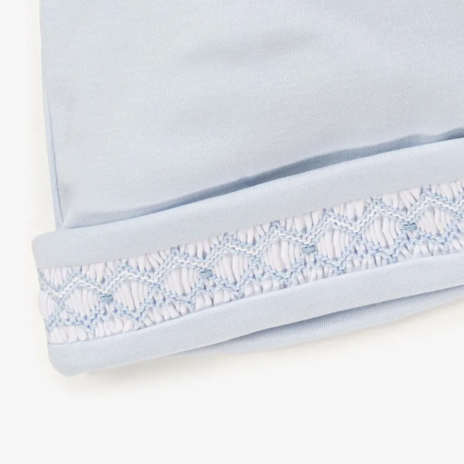 Kissy Kissy Baby Boys Blue Smocked Pima Cotton Hat Online