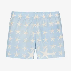 Versace Baby Boys Blue Stella Marina Swim Shorts Online