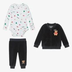 Guess Baby Boys Blue Velour Tracksuit Set Hot