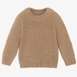 Jamiks Baby Boys Brown Wool & Cashmere Sweater Sale