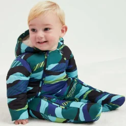 Joyday Baby Boys Green & Blue Puffer Snowsuit Discount