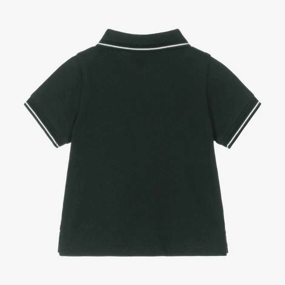 Emporio Armani Baby Boys Green Cotton Polo Shirt