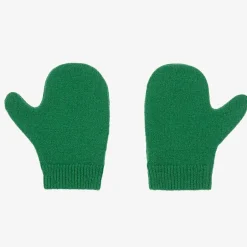 Gucci Baby Boys Green Wool Mittens Discount