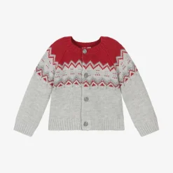 Boboli Baby Boys Grey Knitted Cardigan Sale