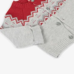 Boboli Baby Boys Grey Knitted Cardigan Sale