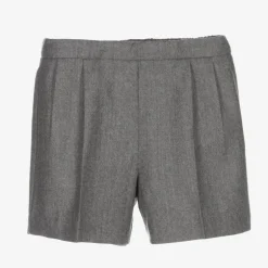Gucci Baby Boys Grey Wool Shorts Online