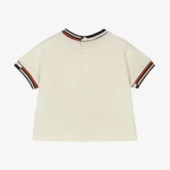 Emporio Armani Baby Boys Ivory Cotton T-Shirt Hot