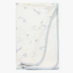 Kissy Love Baby Boys Ivory Starry Sky Cotton Blanket (73cm) New