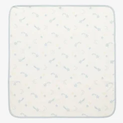 Kissy Love Baby Boys Ivory Starry Sky Cotton Blanket (73cm) New