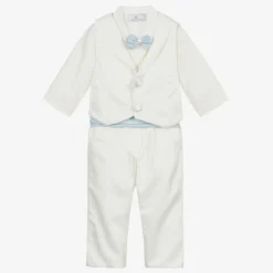 Beau KiD Baby Boys Ivory Waistcoat Suit New
