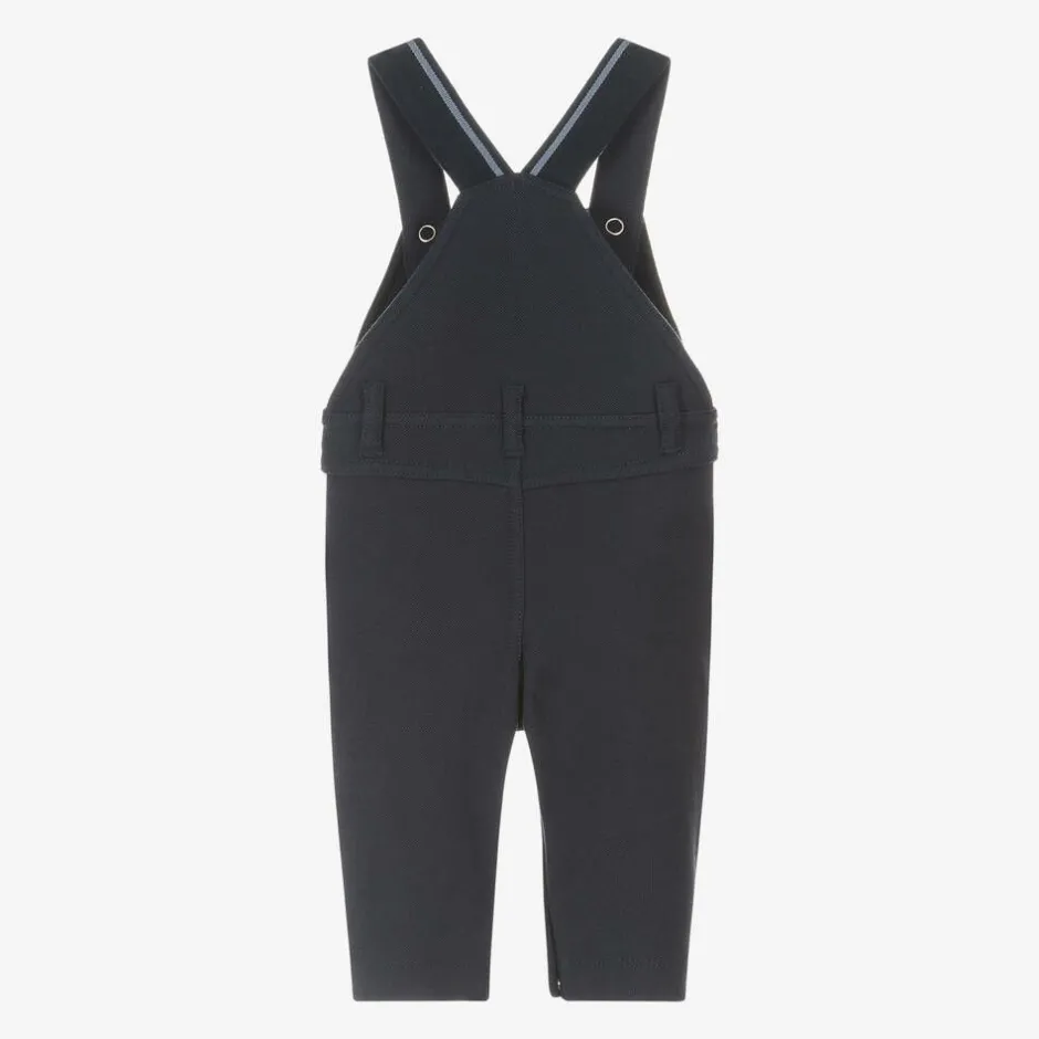 BOSS Baby Boys Navy Blue Cotton Dungarees Sale