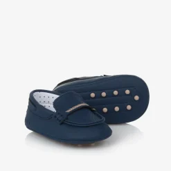 Mayoral Newborn Baby Boys Navy Blue Pre-Walker Moccasins New