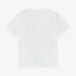 Guess Baby Boys White Cotton Bear T-Shirt Best