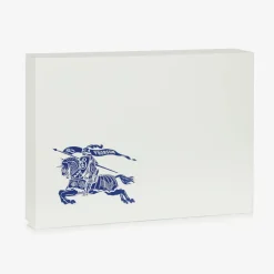 Burberry Baby Boys White Cotton EKD Gift Set Online