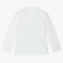 Tommy Hilfiger Baby Boys White Cotton Polo Shirt Online